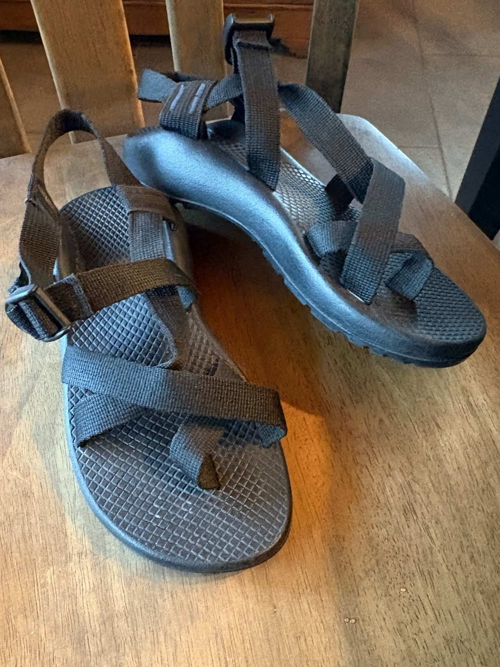 Black CHACO Outdoor Strappy Sandals